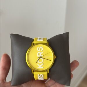 Michael Kors Vibrant Yellow Logo Watch